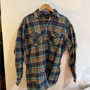 Plaid Casual Button Down Shirt for Men